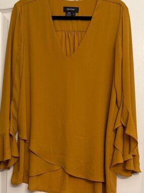 Karen Kane Women's Gold Blouse